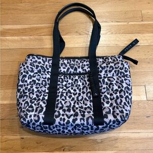 ♠️Kate Spade New York Camden Spotted Leopard Print Tote Bag - Black and Purple